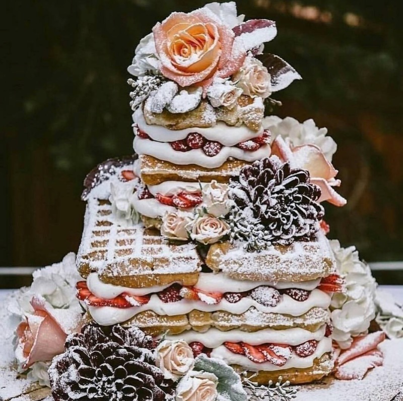 waffle wedding cake by Waffle Love