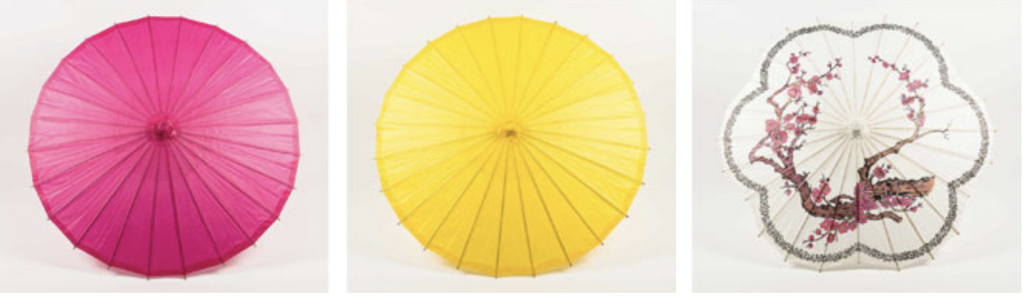 Paper lantern parasols